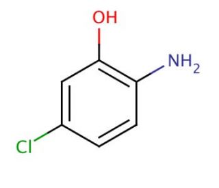 2-Amino-5-chlorophenol (CAS 28443-50-7) - chemical structure image