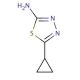 2-Amino-5-cyclopropyl-1,3,4-thiadiazole (CAS 57235-50-4) - chemical structure image