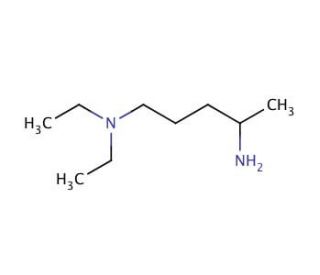 2-Amino-5-diethylaminopentane (CAS 140-80-7) - chemical structure image