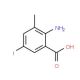2-Amino-5-iodo-3-methylbenzenecarboxylic acid (CAS 108857-24-5) - chemical structure image