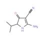 2-amino-5-isopropyl-4-oxo-4,5-dihydro-1H-pyrrole-3-carbonitrile - chemical structure image