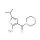 (2-Amino-5-isopropylthiophen-3-yl)(morpholino)-methanone (CAS 588714-50-5) - chemical structure image