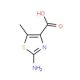 2-Amino-5-methyl-1,3-thiazole-4-carboxylic acid (CAS 688064-14-4) - chemical structure image