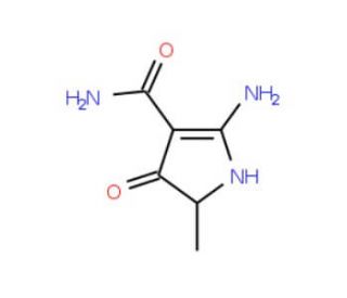 2-amino-5-methyl-4-oxo-4,5-dihydro-1H-pyrrole-3-carboxamide - chemical structure image