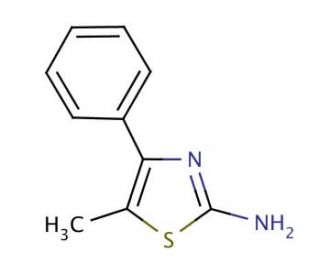 2-amino-5-methyl-4-phenyl-Thiazole (CAS 30709-67-2) - chemical structure image