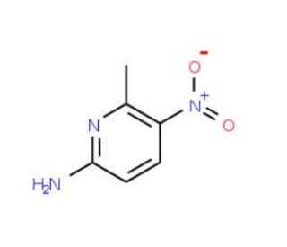2-Amino-5-nitro-6-methylpyridine (CAS 22280-62-2) - chemical structure image