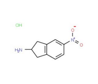 2-Amino-5-nitroindan hydrochloride (CAS 73536-87-5) - chemical structure image