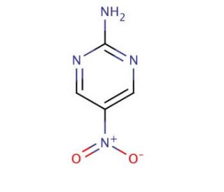 2-Amino-5-nitropyrimidine (CAS 4214-76-0) - chemical structure image