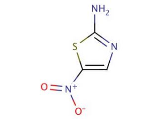 2-Amino-5-nitrothiazole (CAS 121-66-4) - chemical structure image