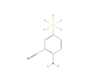 2-Amino-5-(pentafluorothio)benzonitrile (CAS 159727-27-2) - chemical structure image