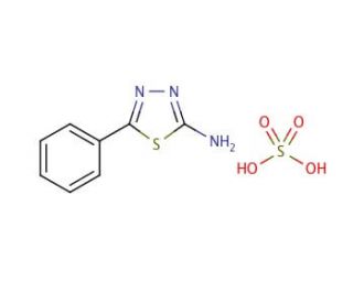 2-Amino-5-phenyl-1,3,4-thiadiazole sulfate salt (CAS 340169-03-1) - chemical structure image