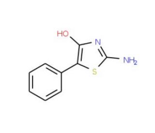 2-Amino-5-phenyl-1,3-thiazol-4-ol (CAS 98879-58-4) - chemical structure image