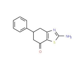 2-Amino-5-phenyl-5,6-dihydro-1,3-benzothiazol-7(4H)-one - chemical structure image