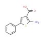 2-Amino-5-phenyl-thiophene-3-carboxylic acid (CAS 14770-84-4) - chemical structure image