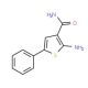 2-Amino-5-phenyl-thiophene-3-carboxylic acid amide (CAS 4815-35-4) - chemical structure image