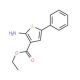 2-Amino-5-phenyl-thiophene-3-carboxylic acid ethyl ester (CAS 4815-34-3) - chemical structure image