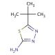2-Amino-5-tert-butyl-1,3,4-thiadiazole (CAS 39222-73-6) - chemical structure image