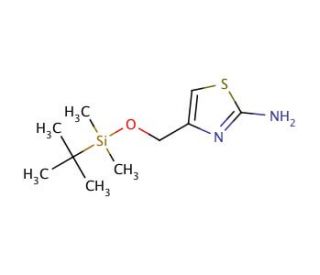 2-Amino-5-tert-butyldimethylsilyloxy-methyl-thiazole (CAS 752241-92-2) - chemical structure image