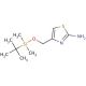 2-Amino-5-tert-butyldimethylsilyloxy-methyl-thiazole (CAS 752241-92-2) - chemical structure image