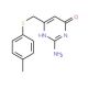 2-Amino-6-{[(4-methylphenyl)thio]methyl}-pyrimidin-4-ol - chemical structure image