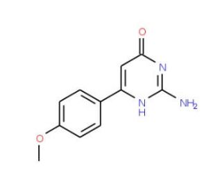 2-Amino-6-(4-methoxyphenyl)pyrimidin-4-ol - chemical structure image