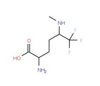2-amino-6,6,6-trifluoro-5-(methylamino)hexanoic acid - chemical structure image