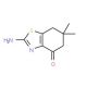 2-Amino-6,6-dimethyl-6,7-dihydro-5H-benzothiazol-4-one - chemical structure image