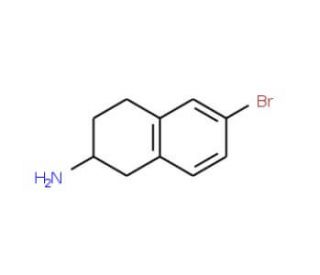 2-Amino-6-bromo-1,2,3,4-tetrahydronaphthalene (CAS 167355-41-1) - chemical structure image