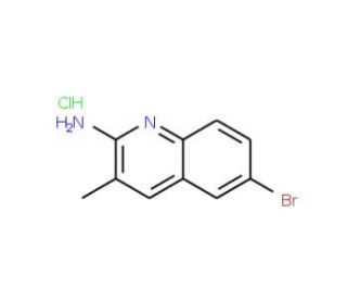 2-Amino-6-bromo-3-methylquinoline hydrochloride (CAS 1171728-14-5) - chemical structure image