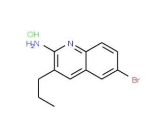 2-Amino-6-bromo-3-propylquinoline hydrochloride (CAS 1171784-46-5) - chemical structure image