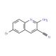 2-Amino-6-bromo-3-quinolinecarbonitrile - chemical structure image