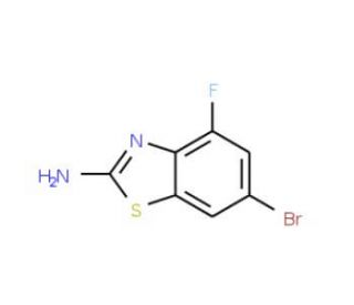 2-Amino-6-bromo-4-fluorobenzothiazole (CAS 383131-45-1) - chemical structure image