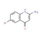 2-Amino-6-bromo-4-quinolinol (CAS 123420-09-7) - chemical structure image