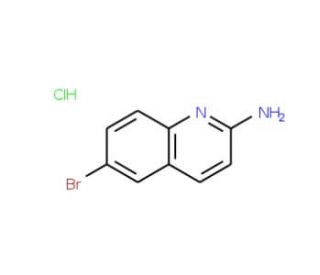2-Amino-6-bromoquinoline hydrochloride (CAS 1170935-81-5) - chemical structure image