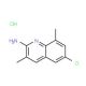 2-Amino-6-chloro-3,8-dimethylquinoline hydrochloride (CAS 1173263-52-9) - chemical structure image
