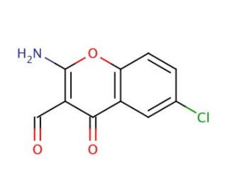 2-Amino-6-chloro-3-formylchromone (CAS 68301-77-9) - chemical structure image