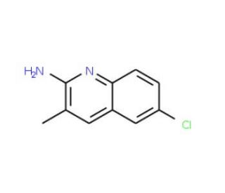 2-Amino-6-chloro-3-methylquinoline (CAS 137110-42-0) - chemical structure image
