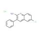 2-Amino-6-chloro-3-phenylquinoline hydrochloride (CAS 1172901-46-0) - chemical structure image