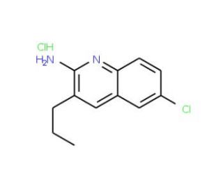 2-Amino-6-chloro-3-propylquinoline hydrochloride (CAS 1171447-48-5) - chemical structure image