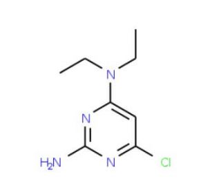 2-Amino-6-chloro-4-(diethylamino)pyrimidine (CAS 116895-09-1) - chemical structure image