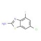 2-Amino-6-chloro-4-fluorobenzothiazole - chemical structure image