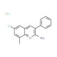 2-Amino-6-chloro-8-methyl-3-phenylquinoline hydrochloride (CAS 1171355-84-2) - chemical structure image