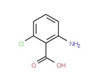 2-Amino-6-chlorobenzoic acid (CAS 2148-56-3) - chemical structure image