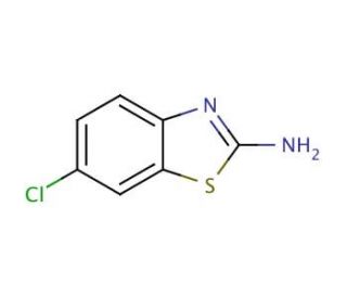 2-Amino-6-chlorobenzothiazole (CAS 95-24-9) - chemical structure image