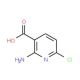 2-Amino-6-chloronicotinic acid (CAS 58584-92-2) - chemical structure image
