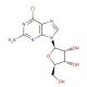 2-Amino-6-chloropurine riboside (CAS 2004-07-1) - chemical structure image
