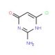 2-Amino-6-chloropyrimidin-4(3H)-one (CAS 1194-21-4) - chemical structure image