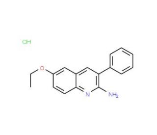 2-Amino-6-ethoxy-3-phenylquinoline hydrochloride (CAS 1171994-26-5) - chemical structure image