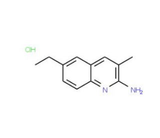 2-Amino-6-ethyl-3-methylquinoline hydrochloride (CAS 1172796-85-8) - chemical structure image