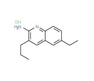 2-Amino-6-ethyl-3-propylquinoline hydrochloride (CAS 1169992-83-9) - chemical structure image